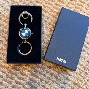 BMW Silver and Blue Keychain Set